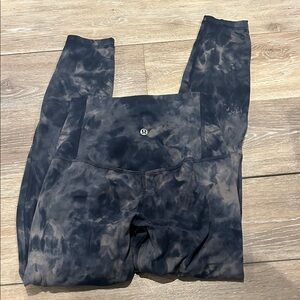 lululemon athletica Tie-Dye Black/Grey High-Rise Leggings